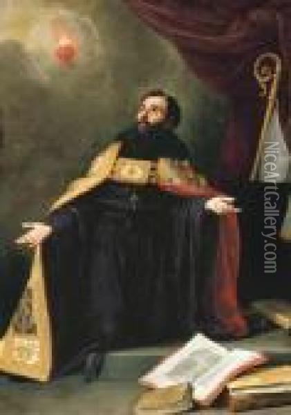 Saint Augustine In Ecstasy Oil Painting - Bartolome Esteban Murillo