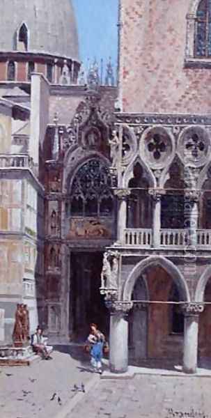 Doges Palace Oil Painting - Antonietta Brandeis
