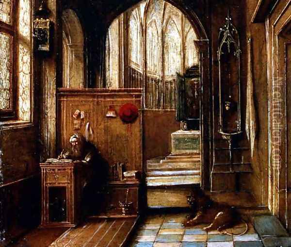 St. Jerome in his Study Oil Painting - Hendrick van, the Younger Steenwyck