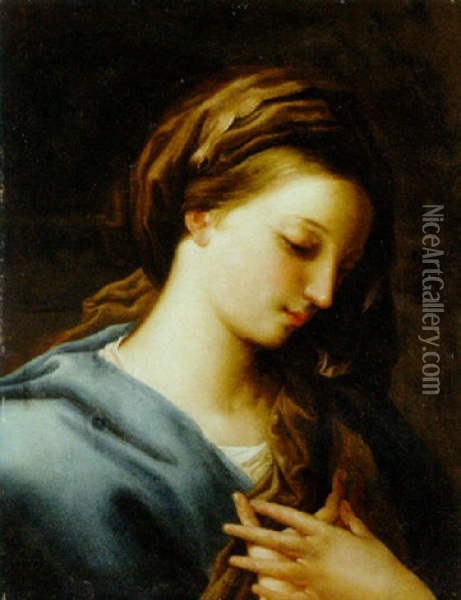 The Madonna Annunciate Oil Painting - Pompeo Girolamo Batoni