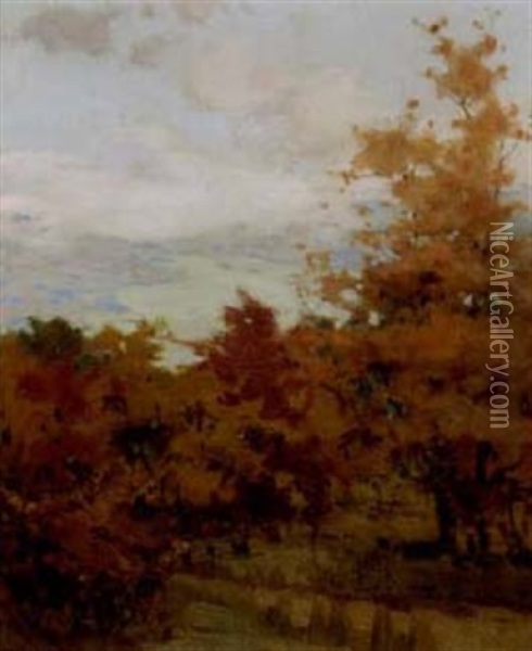 Country View Oil Painting - Mary Augusta Hiester Reid
