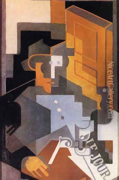 Man from Touraine Oil Painting - Juan Gris