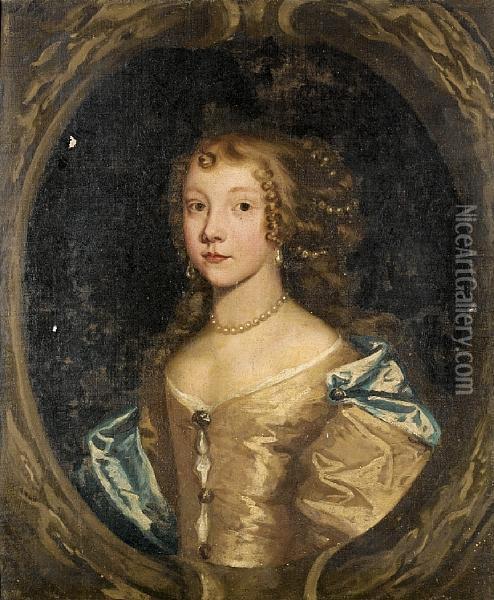 Portrait Of A Lady Oil Painting - John Greenhill