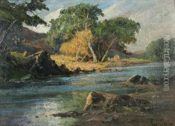 Near Scatoller Oil Painting - Frank Thomas,francis Carter