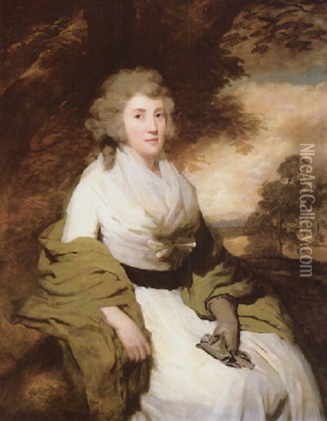 Portrait Of Mrs. John Parish Oil Painting - Sir Henry Raeburn