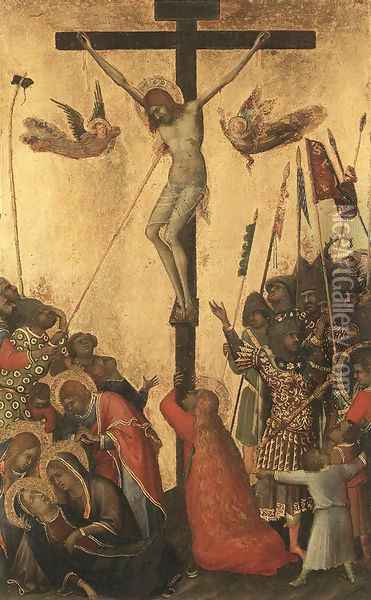 Crucifixion Oil Painting - Simone Martini