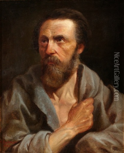 Apostel Oil Painting - Hugo Salmson