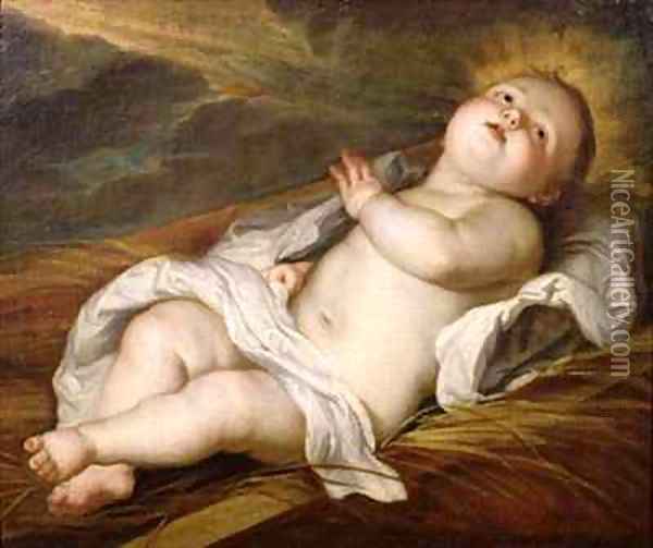 Infant Christ Oil Painting - Sir Anthony Van Dyck