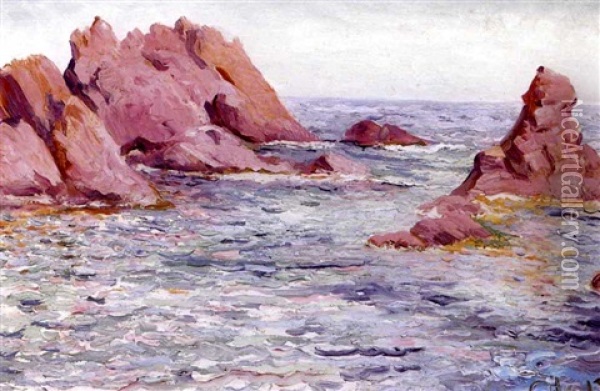 Seascape, Northern California Oil Painting - Selden Connor Gile