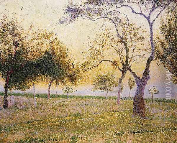 Landscape with Trees Oil Painting - Adrien Josef Heymans