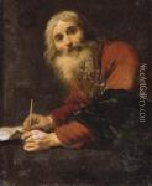 Saint Luke The Evangelist Oil Painting - Claude Vignon
