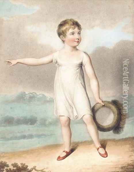 Portrait of Children Oil Painting - William Henry Buck