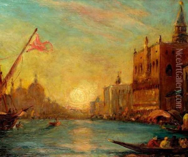 Venise Oil Painting - Amedee Rosier