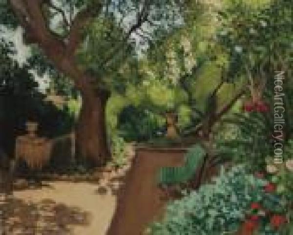 Le Jardin Oil Painting - Albert Marquet