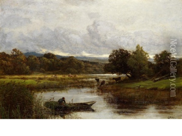 Water Landscape Oil Painting - Sir Ernest Albert Waterlow