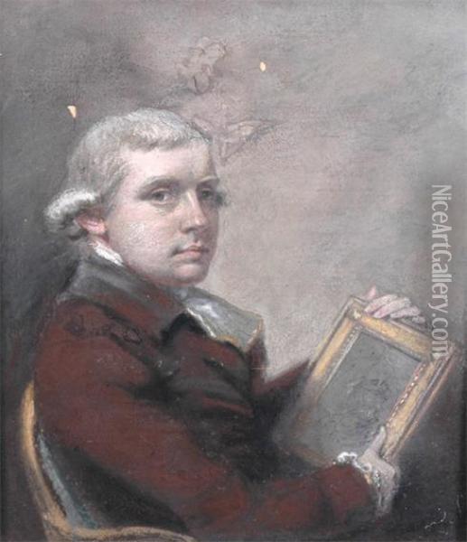Self Portrait Of The Artist Oil Painting - John Raphael Smith
