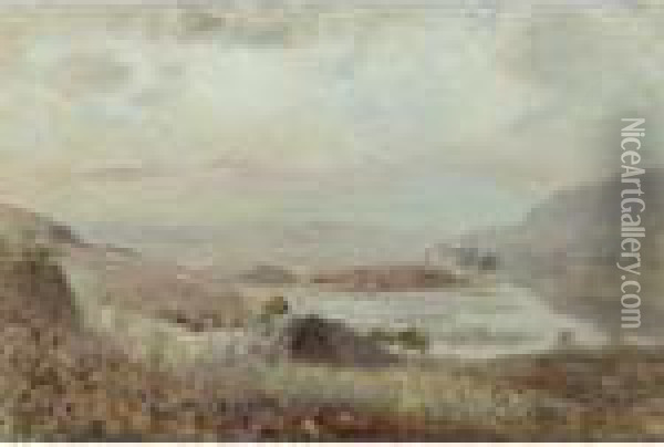 Ben Lomond's Lullaby, Loch Ard Oil Painting - David Murray