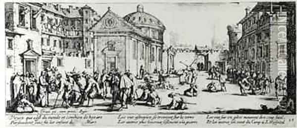 The Hospital Oil Painting - Jacques Callot