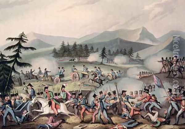 Battle of Barrosa Oil Painting - William Heath