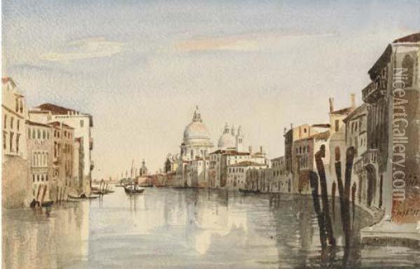 View Of The Palazzo Della Ca' D'oro Oil Painting - Harriet Cheney