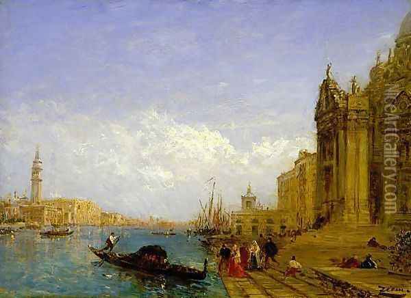 Venetian Scene 2 Oil Painting - Felix Ziem