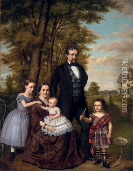 The Ronald B. Sterling Family Oil Painting - Emil Foerster