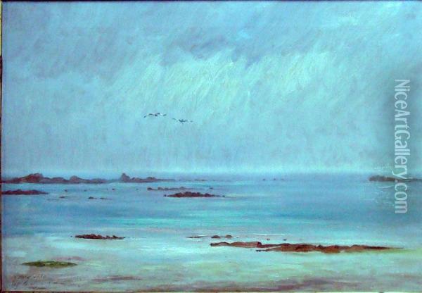 Bord De Mer Oil Painting - Charles Alfred Diligeon