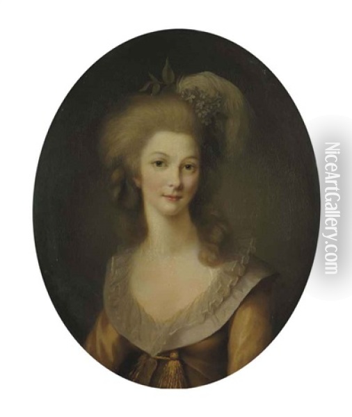 Portrait De Marie-therese-louise De Savoie-carignan, Princesse De Lamballe Oil Painting - Marie-Victoire Lemoine