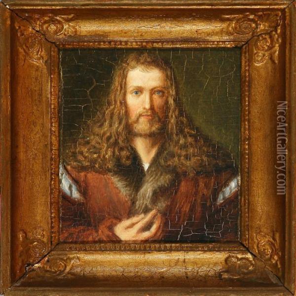 The Artist's Self Portrait Oil Painting - Albrecht Durer