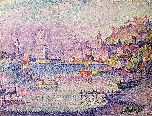 Leaving the Port of Saint-Tropez, 1902 Oil Painting - Paul Signac