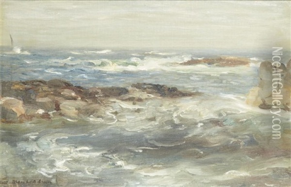 Seascape Oil Painting - William Marshall Brown