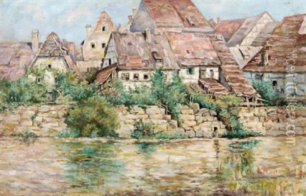 Besigheim Am Neckar Oil Painting - Adolf Gustav Thamm