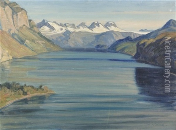 See In Den Alpen Oil Painting - Walter Kupfer