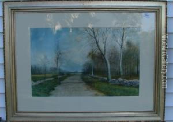Country Road Oil Painting - George Howell Gay