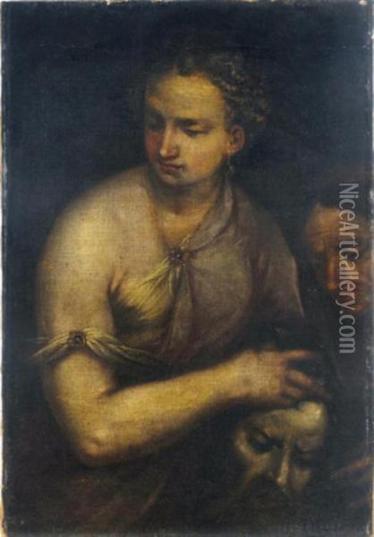 Judith With The Head Of Holofernes Oil Painting - Paolo Veronese (Caliari)