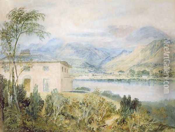 Tent Lodge, by Coniston Water, 1818 Oil Painting - Joseph Mallord William Turner