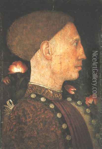 Lionel d'Este Oil Painting - Antonio Pisano (Pisanello)