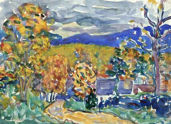Autumn In New England Oil Painting - Maurice Brazil Prendergast