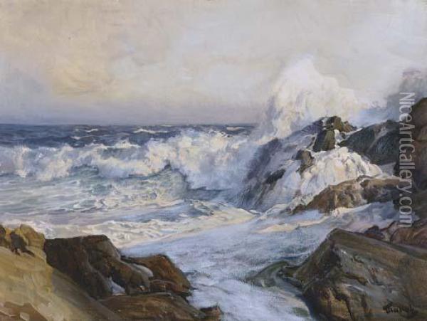 The Inlet Oil Painting - Frederick Judd Waugh