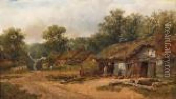 Radway Under Edge Hill Warwickshire Oil Painting - William Pitt