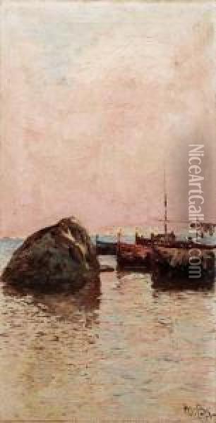 Nel Golfo Di Palermo Oil Painting - Michele Catti