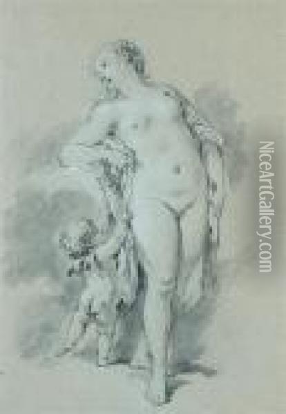 Venus Et L'amour Oil Painting - Francois Boucher
