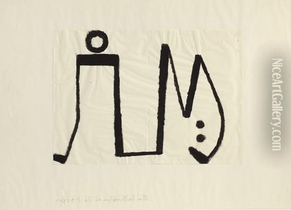 Als Ich Auf Dem Esel Ritt Oil Painting - Paul Klee
