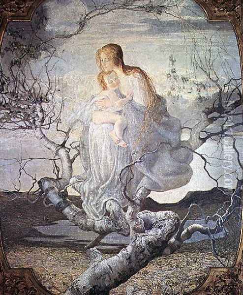 The Angel of Life, 1894 Oil Painting - Giovanni Segantini