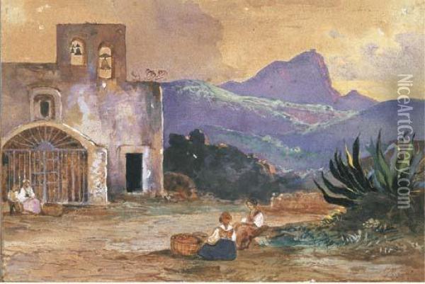 Chiesetta Di Campagna Oil Painting - Giacinto Gigante