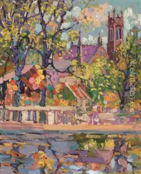 Spring Reflections Oil Painting - Fern Isabel Coppedge
