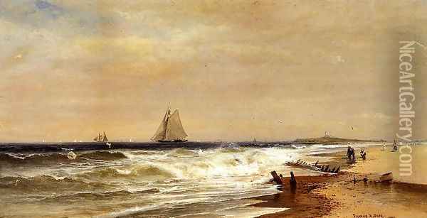 Point Judith, Rhode Island Oil Painting - Francis Augustus Silva