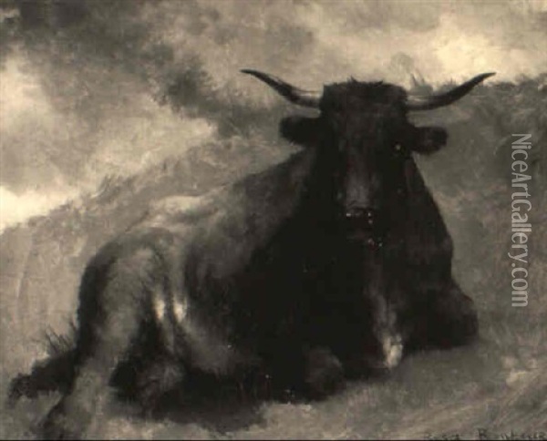 Herd Sire Oil Painting - Rosa Bonheur