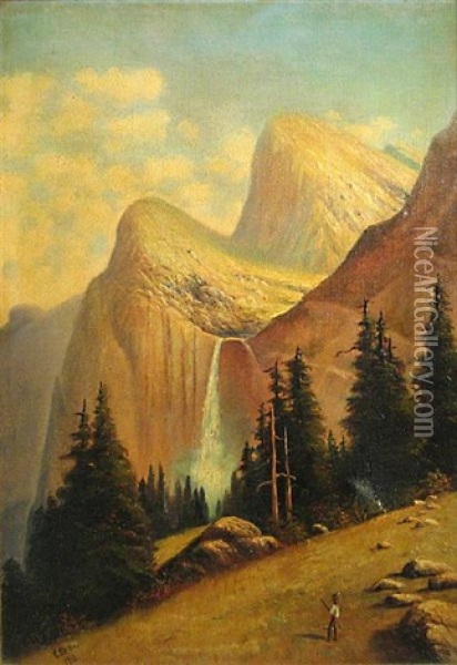 A View Of Yosemite Oil Painting - Christian Peterson Skov