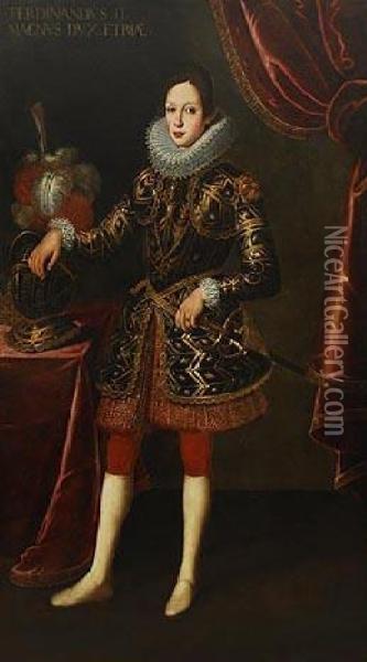Retrato De Fernando Ii, Gran Duque De Toscana Oil Painting - Justus Sustermans